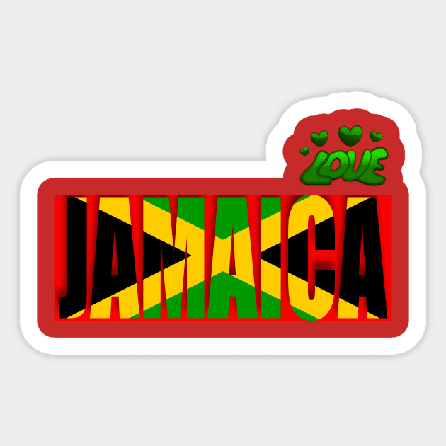 Love Jamaica Sticker by alzo